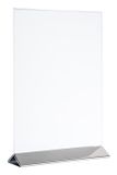 APS-Germany 71521 Tafelbladhouder Roestvrijstaal, Transparant Acryl