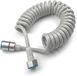 Wan GmbH Flexible télescopique tuyau de douche pour douchette, toilette, bidet, lavabo - gris - 150 cm
