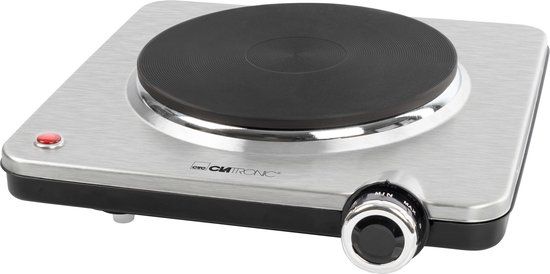 Clatronic EKP 3788 E - Enkele elektrische Kookplaat - RVS