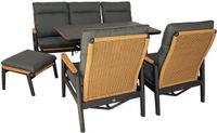 Oosterik Home Louviers lounge set midnight grey