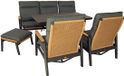 Oosterik Home Louviers lounge set midnight grey