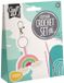 Creative Craft Group Haakset sleutelhanger regenboog creatief speelgoed 7x1x6 cm.