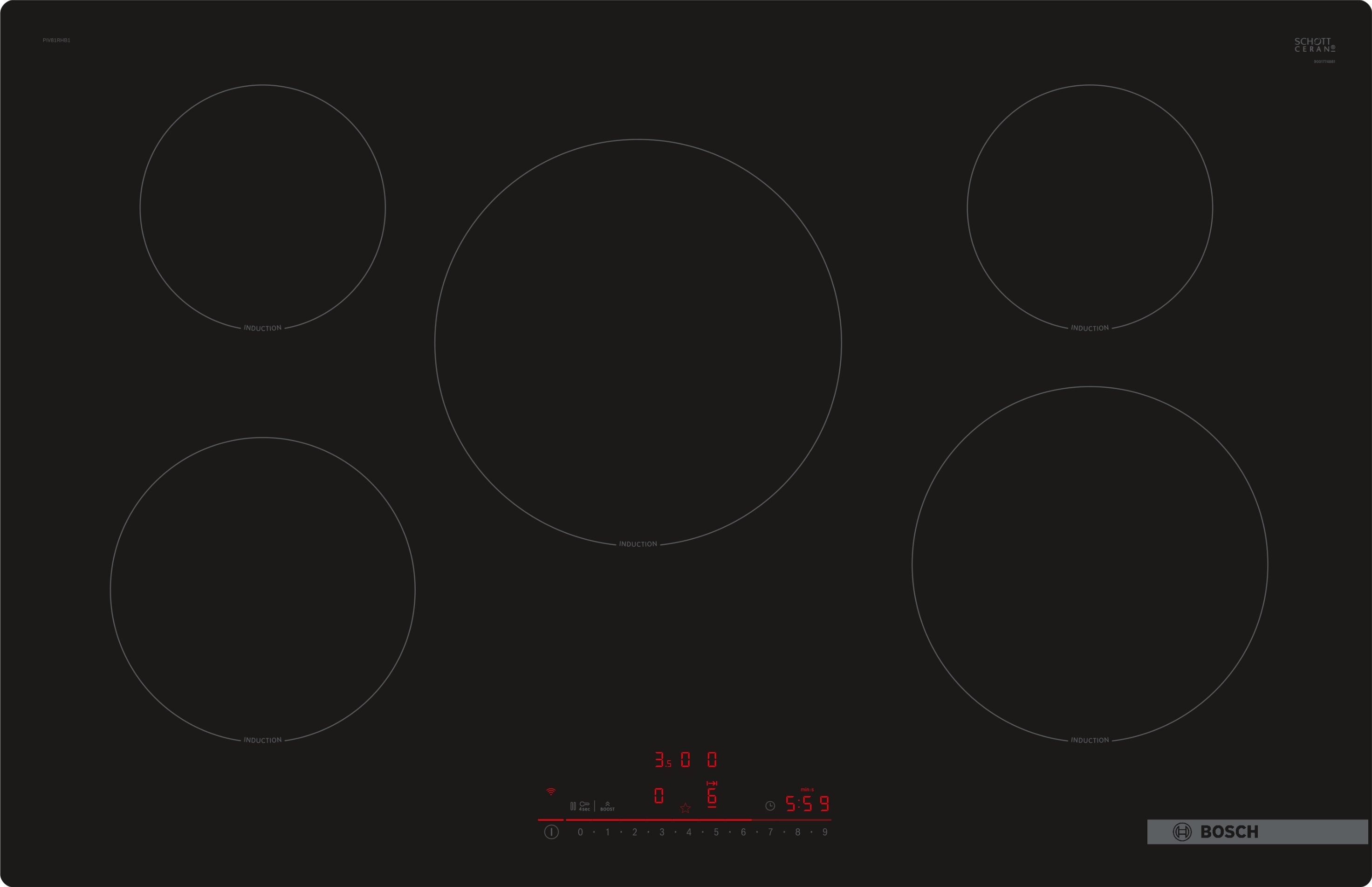 Bosch Serie 6 Inductiekookplaat / PIV81RHB1E