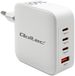 Qoltec GaN Serie - Chargeur secteur 140W - 3 x USB-C PD - 1 x USB QC 3.0 - Blanc