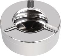 NISBETS Olympia Windvrije Asbak - RVS - Ø9x(H)3,5cm - Set van 6