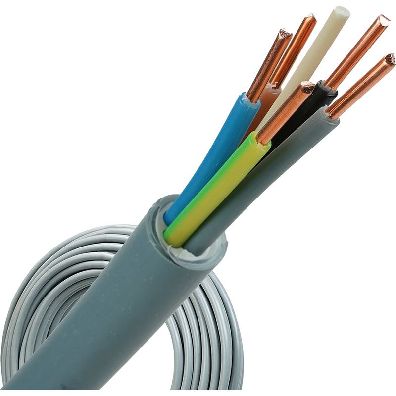 Waskonig Buitenkabel YMvK 5x2,5 25 Mtr