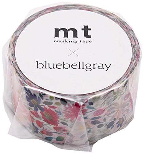 MT X Artist Series 'Bluebellgray Zinnia' Washi Tape - 1 rol