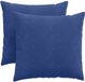 vidaXL - Zitkussens - 2 stuks - Politieblauw - 45 x 45 cm - Corduroy stof