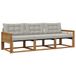 vidaXL - Extérieur - canapé - set - 3 - pcs - Naturel - et - gris clair