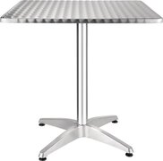 Bolero Vierkant horeca tafel RVS 70 x 70 cm