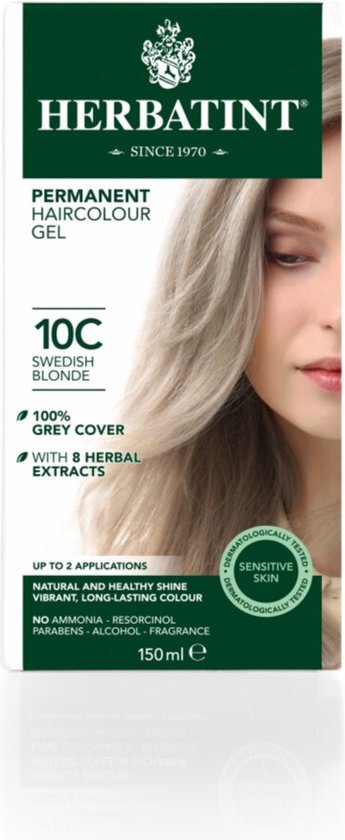 Herbatint haarverf 10C Zweeds blond 150 ml haarverf