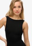 Superdry - Jersey midi-jurk met gedraaide achterkant - Dames - Jurken
