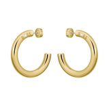 BOSS Jewelry Dames LIVE STATEMENT Collectie Ketting, Kettingarmband en Creolen in Roestvrij Staal met Geelgouden Plating