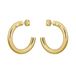 BOSS Jewelry Dames LIVE STATEMENT Collectie Ketting, Kettingarmband en Creolen in Roestvrij Staal met Geelgouden Plating