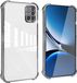 Allecto Plus - Housse de téléphone intelligente en TPU transparente pour Samsung Galaxy A51 - Coque antichoc avec coins renforcés - Argent - Design anti-traces de doigts.
