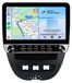 Android autoradio voor Peugeot 107, Citroën C1, Toyota Aygo, bouwjaar 2005-2014, met CarPlay, Android Auto, 4G, WiFi, GPS-navigatie, 8-kern processor, RDS, DSP, DAB+, Bluetooth, 10,1-inch scherm, 6+128GB opslag