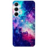 Samsung Galaxy A35 5G Bedrukt siliconen hoesje Galaxie bleue