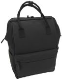 Daniel Ray Daveyton Dull Rubber PU Rugzak - Zwart