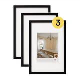 walther design fotolijst zwart 7 x 10 cm 3-pack Peppers houten lijst BP710B