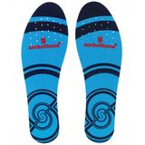 Sorbothane Inlegzolen voor hardlopen Full Strike blauw, rood