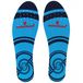 Sorbothane Inlegzolen voor hardlopen Full Strike blauw, rood