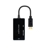 Monkey Ladder DISPLAYPORT naar HDMI/DVI/VGA converter, 20 cm, zwart