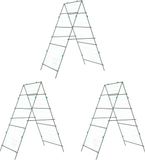 vidaXL Plantenklimrekken 3 st A-frame staal