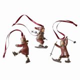 LOBERON Bibury hanger set van 3 rood/groen