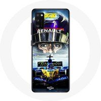 Maniacase Hoesje voor Samsung Galaxy A41 Formule 1 Fernando Alonso Díaz Spaanse F1 autocoureur