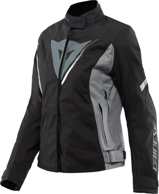 Dainese Veloce Lady D-Dry Jacket - Black/Charcoal Gray/White - Size 40 - Women's 4-Season Textile Jacket