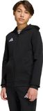 Adidas Performance Entrada26 Hoodie Met Lange Ritssluiting Kids - Kinderen - Zwart