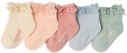 Vertbaudet Set van 5 paar halfhoge sokken meisjes (baby)