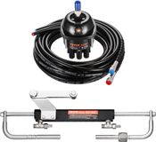 VEVOR 90 Pk Hydraulische Buitenboordstuurset Stuursysteem voor Marineboten