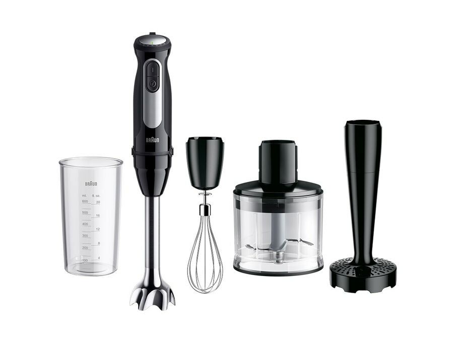 Braun MultiQuick 5 Pro MQ55307M - Staafmixer - 1000W - Zwart/Zilver