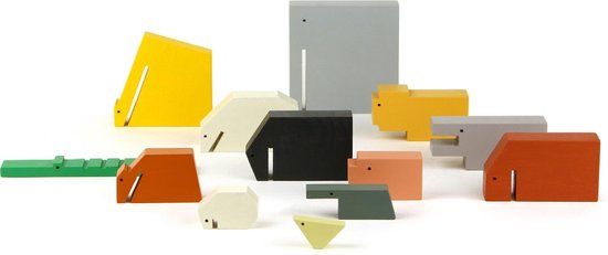 IKONIC - Houten Dieren Set - Floris Hovers - set van 13 dieren - Hout - 3+ jaar