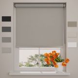 DTCH® Rolgordijn Verduisterend - Easy Royal - Licht Grijs - 130 x 190 cm