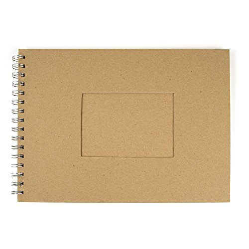 RAYHER 8161000 album met passe-partoutstans, QF, rechthoekig, DIN A4, 30 vellen, 190 g/m2