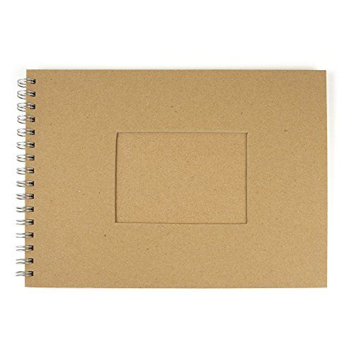 RAYHER 8161000 album met passe-partoutstans, QF, rechthoekig, DIN A4, 30 vellen, 190 g/m2