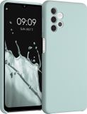 kwmobile Samsung Galaxy A32 5G hoesje met siliconen coating - Cool Mint