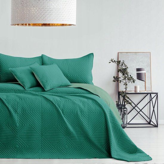 AmeliaHome Softa Dekbedovertrek Groen 170x270 cm