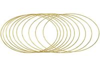 Rayher Metalen Ringen, Gecoat, 25 cm Ø, Doos 10 Stuks, Goud