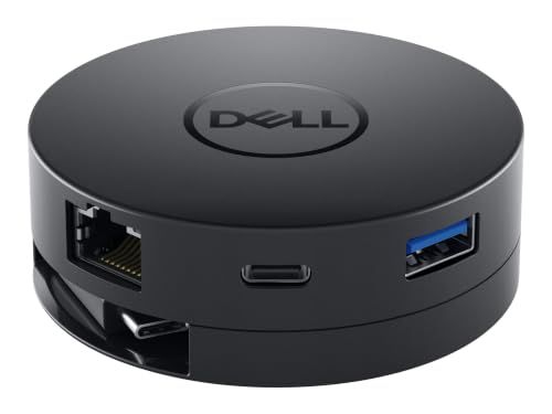 DELL DA-300 Draadloze USB 3.0 (Gen 1) Type-C zwart