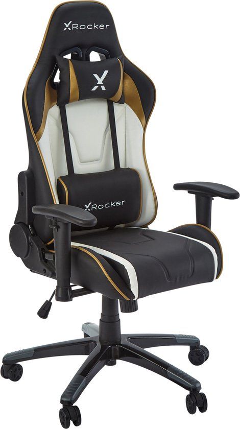 X Rocker Agility JR Gamestoel - Ergonomisch - eSport - Wit/Goud