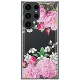 ERT GROUP mobiel telefoonhoesje voor Samsung S23 ULTRA origineel en officieel erkend Babaco patroon Flowers 046