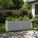 vidaXL Jardinière surélevée gris 163 x 40 x 55 cm acier galvanisé