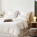 Icecat Ensemble de literie 100% coton, satin 320 fils, comprenant une housse de couette et une taie d'oreiller de 80x80 cm