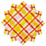 Servetten GINGNAPKINS Servetten met ginghampatroon - kleurrijke papieren servetten, wegwerpservies voor Pasen, verjaardag, picknick, zomer, decoupage - pak van 20 stuks