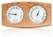 Merkloos Hout 2-in-1 Sauna Thermometer en Hygrometer