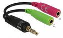 Allteq ALTQ-AU-100 audio kabel 0,5 m 3.5mm Zwart