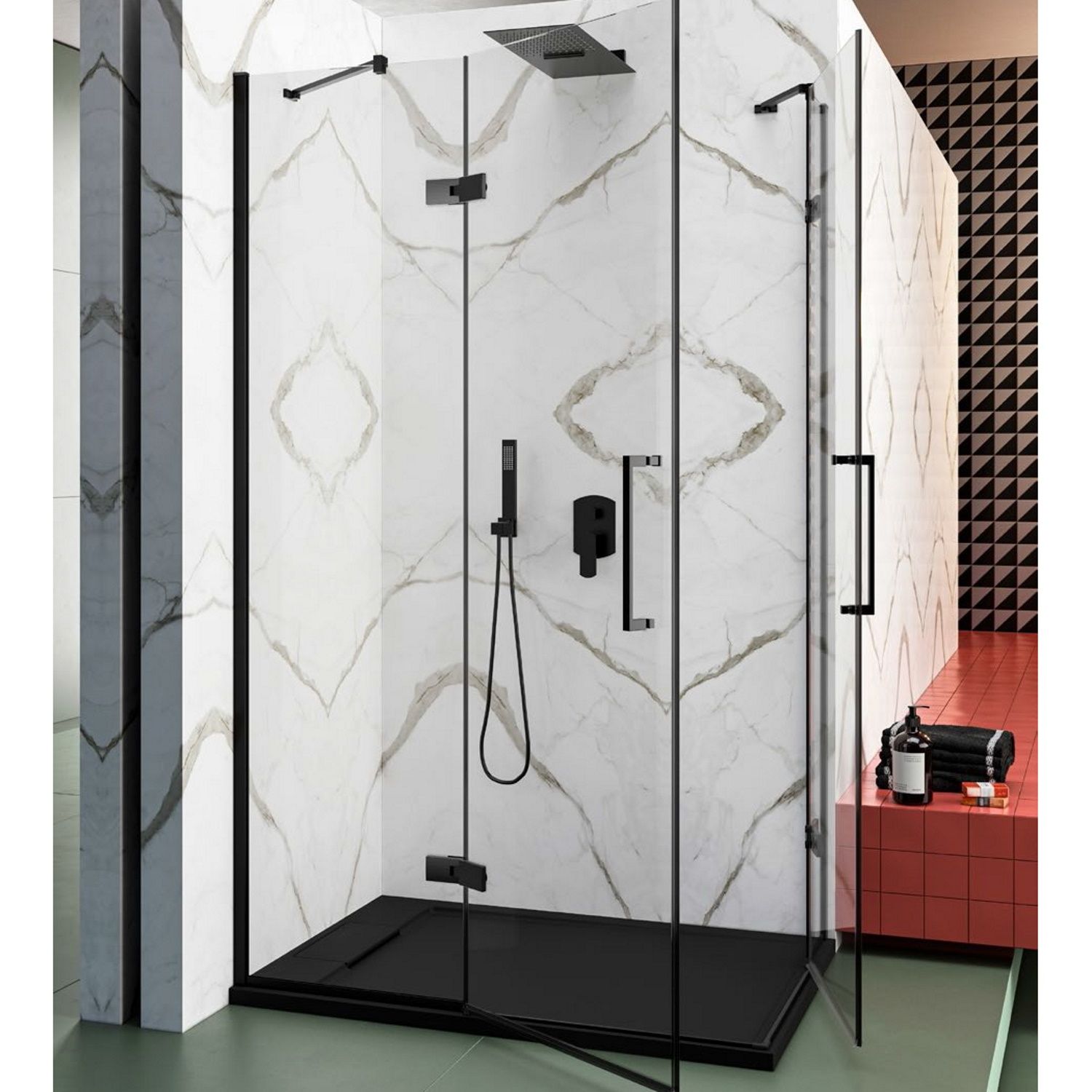 Lacus Douchecabine lacus giannutri mat zwart (alle maten)